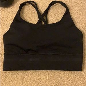 black lulu lemon sports bra